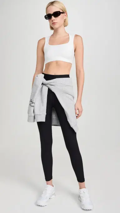 Year of Ours Ribbed 7/8 Leggings Black M | Thumbnail 5
