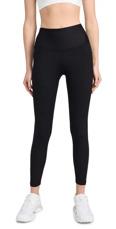 Year of Ours Ribbed 7/8 Leggings Black M | Thumbnail 1