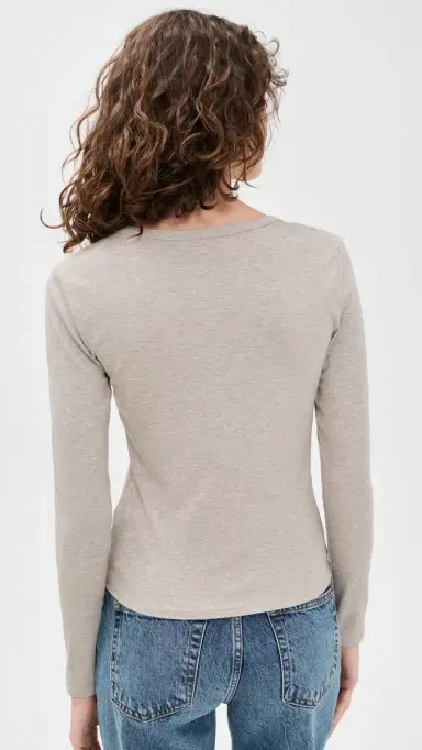Z Supply Second Skin Crew Tee Natural Heather L | Thumbnail 3