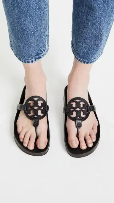 Tory Burch Miller Cloud Sandals Perfect Black 6 | Thumbnail 2 Tory Burch Miller Cloud Sandals Perfect Black 6 | Thumbnail 2
