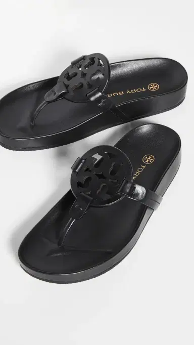 Tory Burch Miller Cloud Sandals Perfect Black 6 | Thumbnail 5 Tory Burch Miller Cloud Sandals Perfect Black 6 | Thumbnail 5