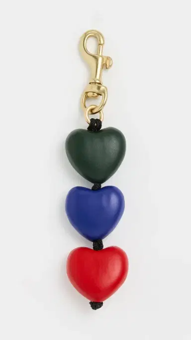 Clare V. Heart Fob Evergreen Multi One Size | Thumbnail 2