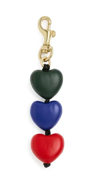 Clare V. Heart Fob Evergreen Multi One Size | Thumbnail 1