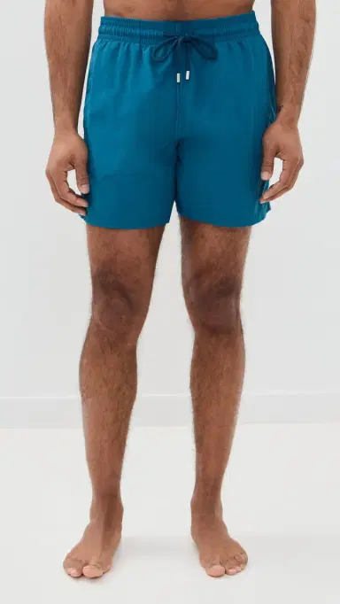 Vilebrequin Moorea Swim Trunks 5 Paon | Thumbnail 2 Vilebrequin Moorea Swim Trunks 5 Paon | Thumbnail 2