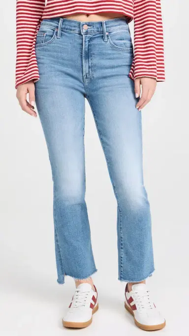 Mother The Insider Crop Step Fray Jeans | Thumbnail 2 Mother The Insider Crop Step Fray Jeans | Thumbnail 2