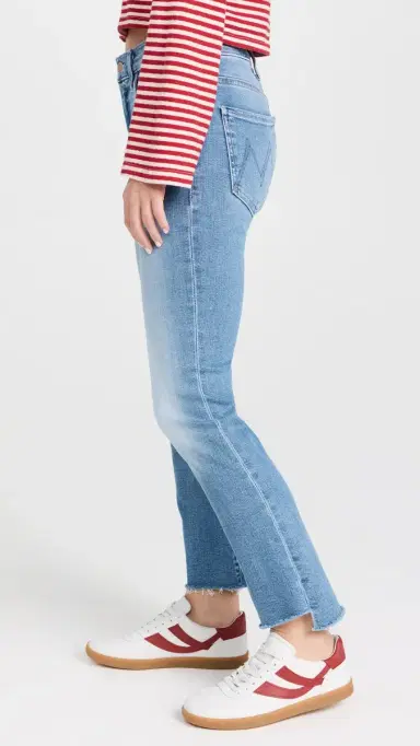Mother The Insider Crop Step Fray Jeans | Thumbnail 4 Mother The Insider Crop Step Fray Jeans | Thumbnail 4