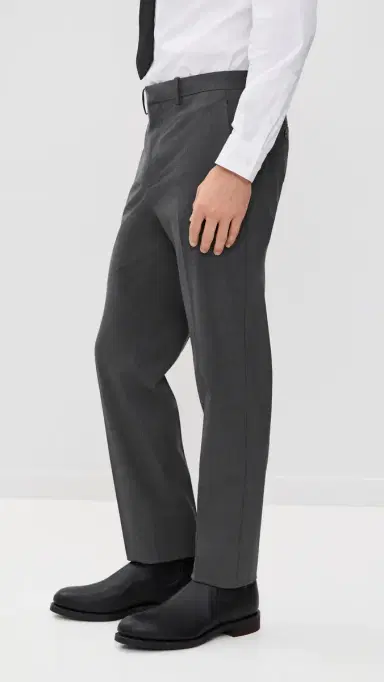 Theory Mayer Stretch Wool Pants Medium Charcoal 33 | Thumbnail 4