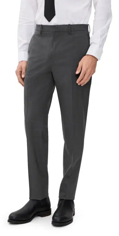 Theory Mayer Stretch Wool Pants Medium Charcoal 33 | Thumbnail 1