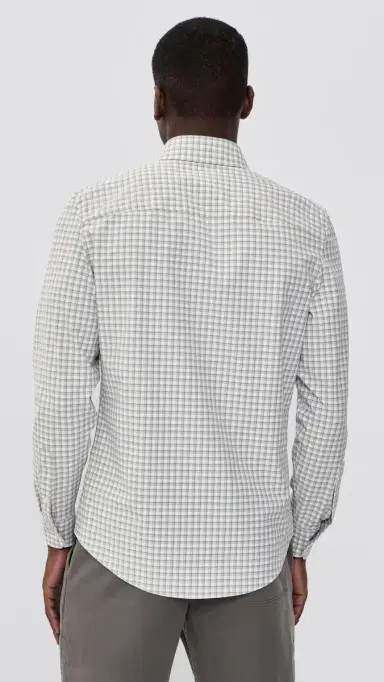 Rhone Slim Fit State of Mind Shirt mokey Olive Plaid | Thumbnail 3