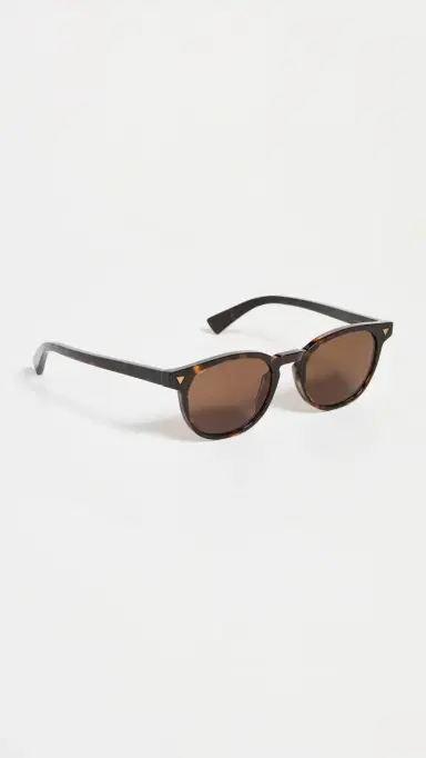 Bottega Veneta Classic Round Sunglasses Havana-Havana-Brown One Size | Thumbnail 4