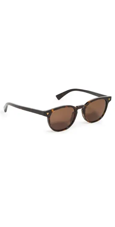 Bottega Veneta Classic Round Sunglasses Havana-Havana-Brown One Size | Thumbnail 1