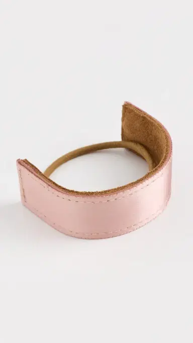 Jennifer Behr Mini Silk Satin Pony Wrap Dusty Rose One Size | Thumbnail 2