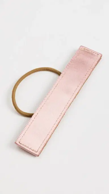 Jennifer Behr Mini Silk Satin Pony Wrap Dusty Rose One Size | Thumbnail 4