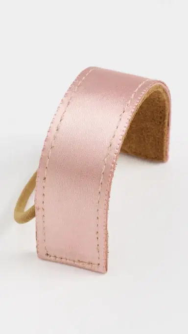 Jennifer Behr Mini Silk Satin Pony Wrap Dusty Rose One Size | Thumbnail 5