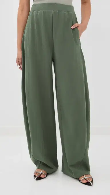 Tibi Winslow Sweatpants Olive L | Thumbnail 2