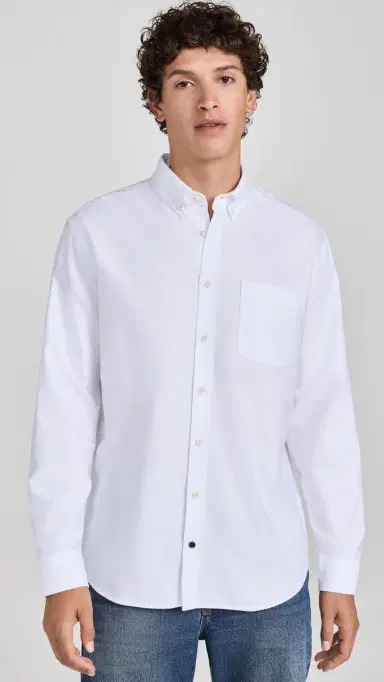 Taylor Stitch Jack Oxford Shirt White Everyday Oxford 42 | Thumbnail 2