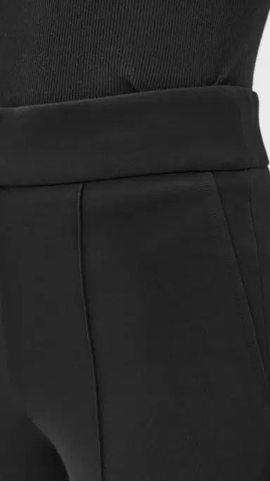 Spanx Ponte Pintuck Kick Flare Trousers Classic Black L | Thumbnail 6