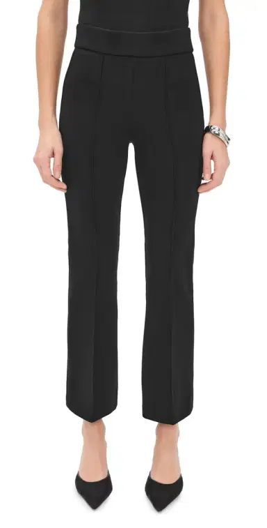 Spanx Ponte Pintuck Kick Flare Trousers Classic Black L | Thumbnail 1