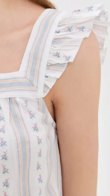 Petite Plume Woven Twill Clara Shorts et In Cottage tripe White | Thumbnail 6 Petite Plume Woven Twill Clara Shorts et In Cottage tripe White | Thumbnail 6