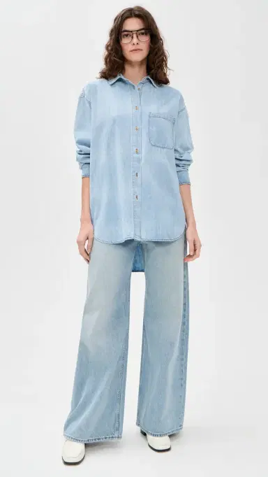 Jamie Haller The Essential Shirt in Ice Indigo Ice Indigo | Thumbnail 5 Jamie Haller The Essential Shirt in Ice Indigo Ice Indigo | Thumbnail 5
