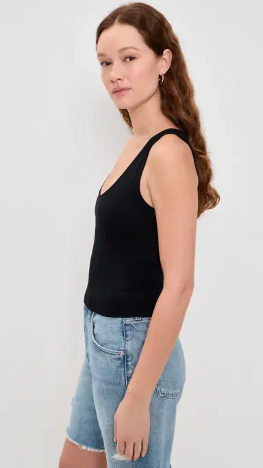 Free People Clean Lines Muscle Camisole Black M/L | Thumbnail 4 Free People Clean Lines Muscle Camisole Black M/L | Thumbnail 4
