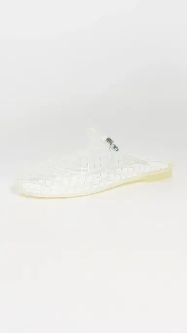 Tory Burch Mellow Mary Jane Jelly Flats Clear/Silver 6 | Thumbnail 5