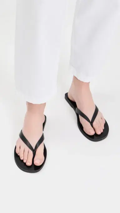 Madewell The Gabi Slide Sandals Black 5 | Thumbnail 3