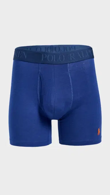 Polo Ralph Lauren Underwear 4D Flex Cotton Modal Boxer Briefs 3 Pack BlueFlower/RugbyRoyal/Sapphire | Thumbnail 3 Polo Ralph Lauren Underwear 4D Flex Cotton Modal Boxer Briefs 3 Pack BlueFlower/RugbyRoyal/Sapphire | Thumbnail 3