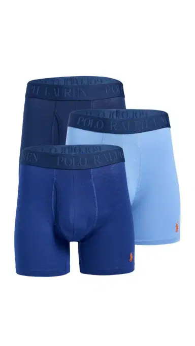 Polo Ralph Lauren Underwear 4D Flex Cotton Modal Boxer Briefs 3 Pack BlueFlower/RugbyRoyal/Sapphire | Thumbnail 6 Polo Ralph Lauren Underwear 4D Flex Cotton Modal Boxer Briefs 3 Pack BlueFlower/RugbyRoyal/Sapphire | Thumbnail 6