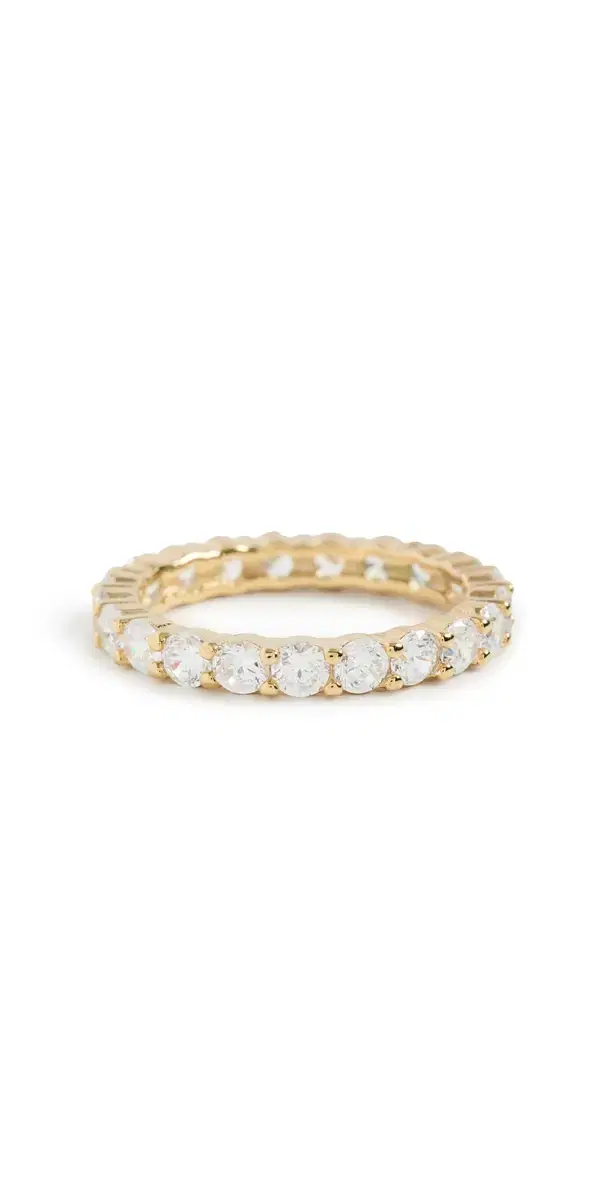 SHASHI Eternity Band Ring Gold