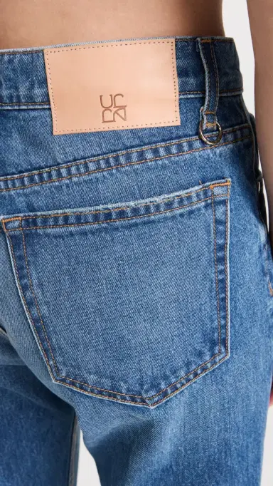 Ulla Johnson The Daphne Jeans Danube Medium Indigo Wash | Thumbnail 6 Ulla Johnson The Daphne Jeans Danube Medium Indigo Wash | Thumbnail 6