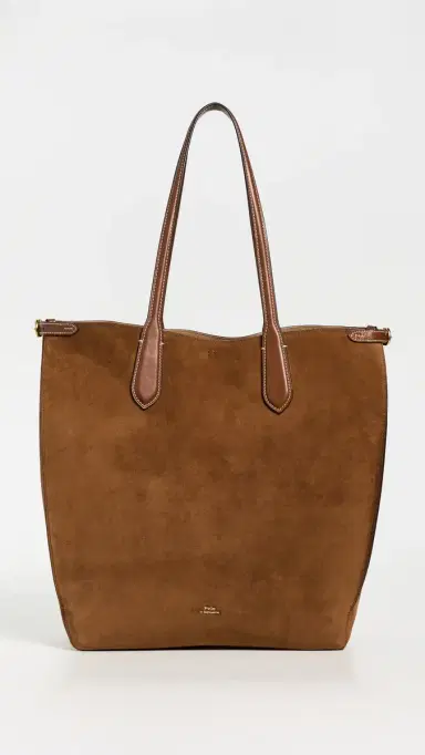 Polo Ralph Lauren Suede/Leather-Bellport North/South Tote | Thumbnail 2 Polo Ralph Lauren Suede/Leather-Bellport North/South Tote | Thumbnail 2