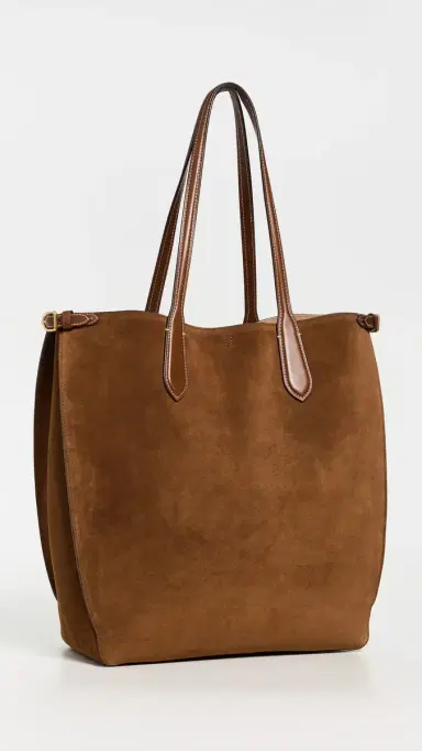 Polo Ralph Lauren Suede/Leather-Bellport North/South Tote | Thumbnail 4 Polo Ralph Lauren Suede/Leather-Bellport North/South Tote | Thumbnail 4
