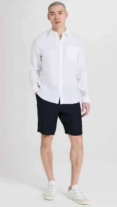 Vince Lightweight Hemp Shorts 9 Coastal M | Thumbnail 5