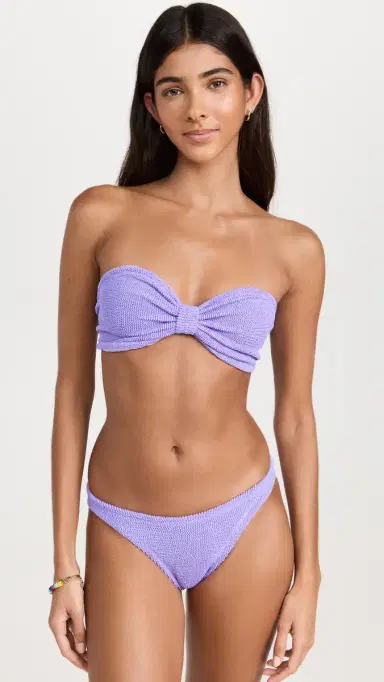Hunza G Jean Bikini Set Lilac One Size | Thumbnail 2
