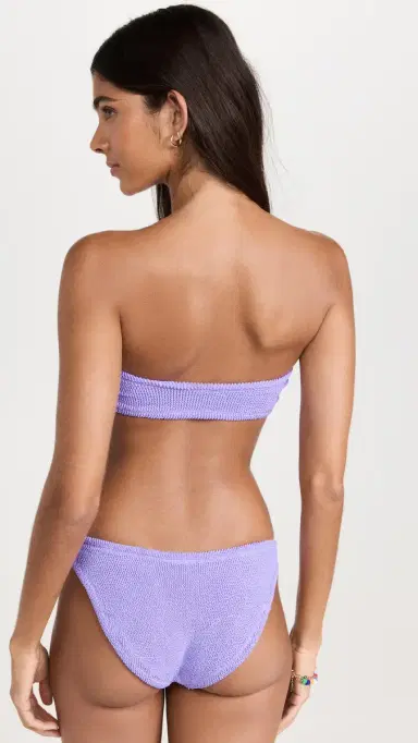 Hunza G Jean Bikini Set Lilac One Size | Thumbnail 3