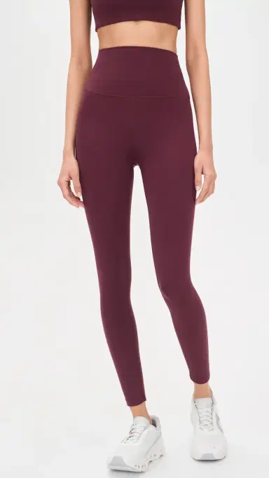 Splits59 Airweight Super High Waist 7/8 eggings Dk Cherry | Thumbnail 2