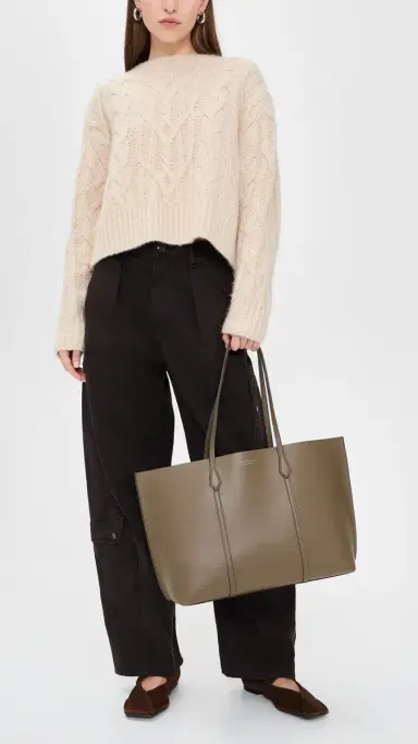 Tory Burch Perry Tote Wild Mushroom | Thumbnail 3 Tory Burch Perry Tote Wild Mushroom | Thumbnail 3