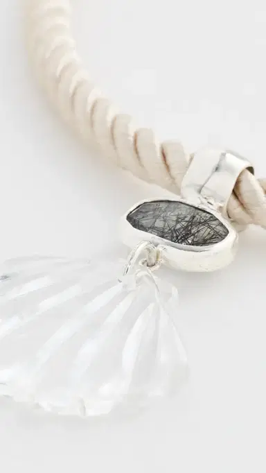 Chan Luu Sterling Silver Necklace Clear Quartz One Size | Thumbnail 4