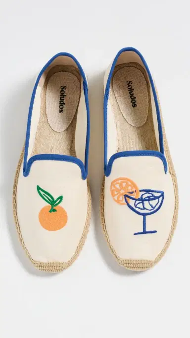 Soludos The Embroidered Smoking Espadrilles /Blue | Thumbnail 2 Soludos The Embroidered Smoking Espadrilles /Blue | Thumbnail 2