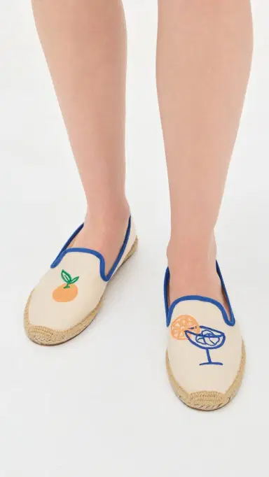 Soludos The Embroidered Smoking Espadrilles /Blue | Thumbnail 3 Soludos The Embroidered Smoking Espadrilles /Blue | Thumbnail 3