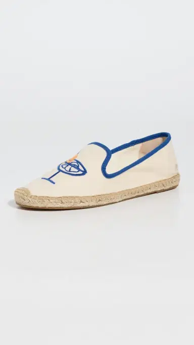 Soludos The Embroidered Smoking Espadrilles /Blue | Thumbnail 5 Soludos The Embroidered Smoking Espadrilles /Blue | Thumbnail 5