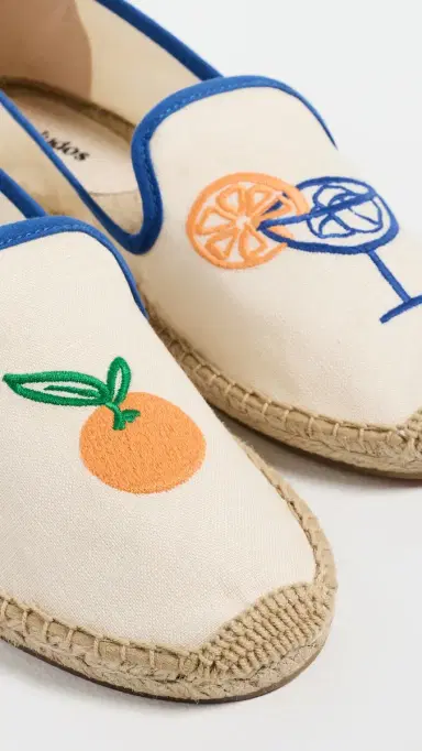 Soludos The Embroidered Smoking Espadrilles /Blue | Thumbnail 6 Soludos The Embroidered Smoking Espadrilles /Blue | Thumbnail 6