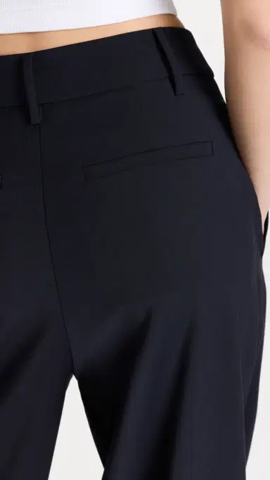 Tibi Tropical Wool Stella Pants Navy 4 | Thumbnail 6
