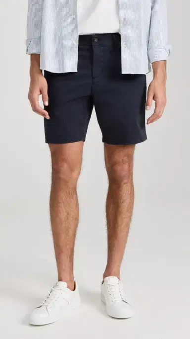 PAIGE Phillips Shorts In Stretch Sateen 8'' Deep Anchor 30 | Thumbnail 2