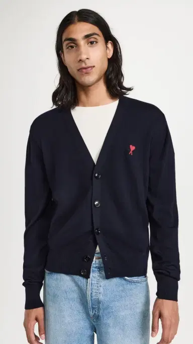 AMI Red ADC Cardigan Night Blue.430 | Thumbnail 2 AMI Red ADC Cardigan Night Blue.430 | Thumbnail 2