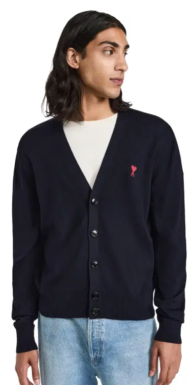 AMI Red ADC Cardigan Night Blue.430 | Thumbnail 1 AMI Red ADC Cardigan Night Blue.430 | Thumbnail 1