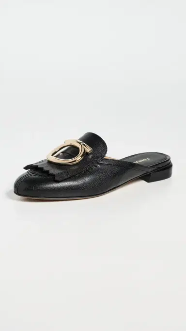 FERRAGAMO Sibilly Flats Nero/Biscotto | Thumbnail 2