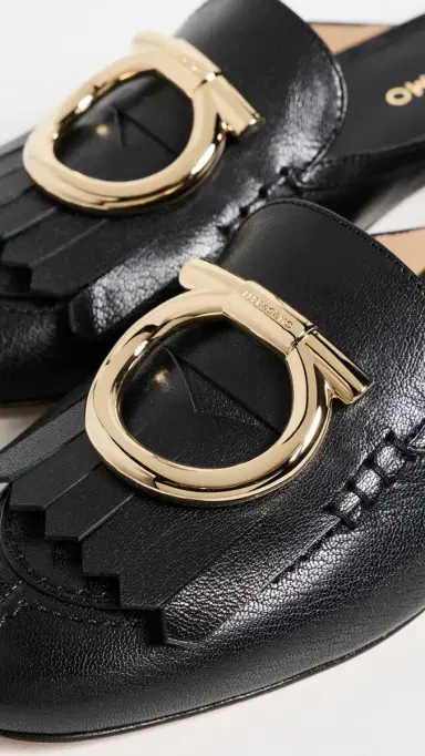 FERRAGAMO Sibilly Flats Nero/Biscotto | Thumbnail 6