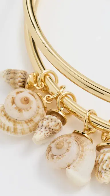 Logan Tay Gold Shell Choker Gold One Size | Thumbnail 4
